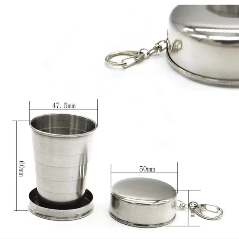 Stainless Steel Collapsible Travel Cup | Portable Folding Cup