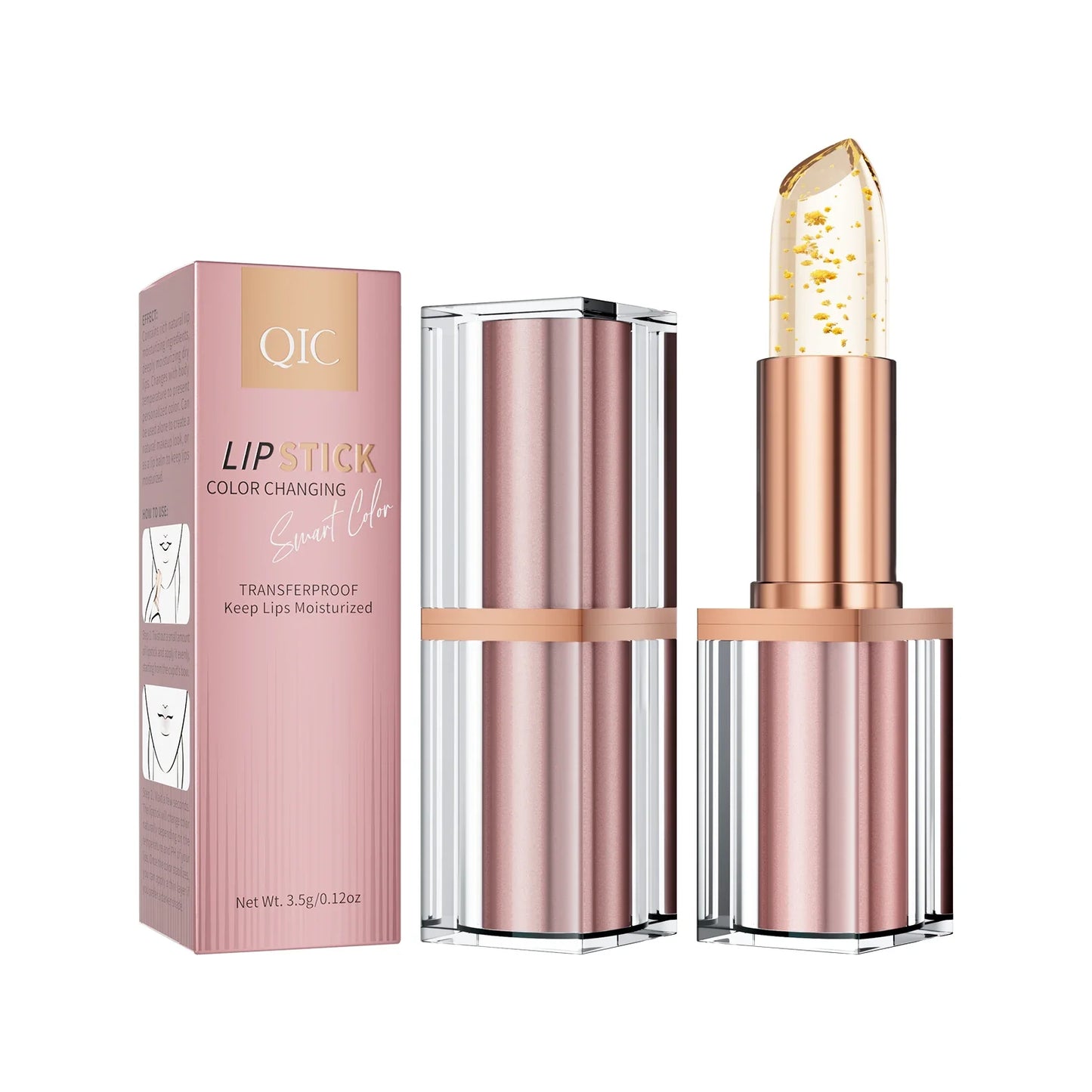 QIC Color-Changing Jelly Lipstick – Moisturizing & Long Lasting