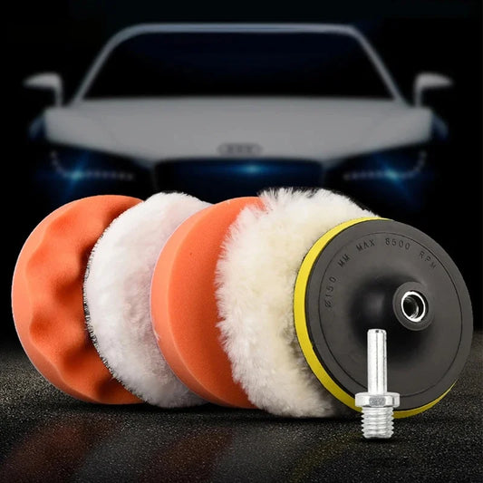 6-Piece Car Polishing Foam Pad Kit | 3/4/5 Inch Buffer Pads Car Polishing Pad Kit Peaceful Pleasures Health and Wellness