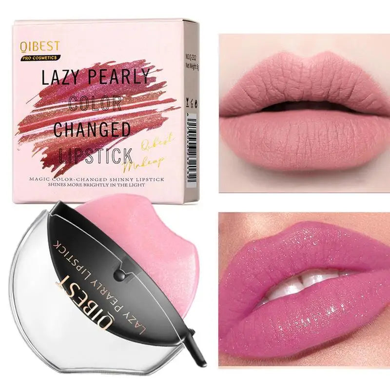 Lazy Pearl Lipstick – Pearlescent, Moisturizing & Waterproof