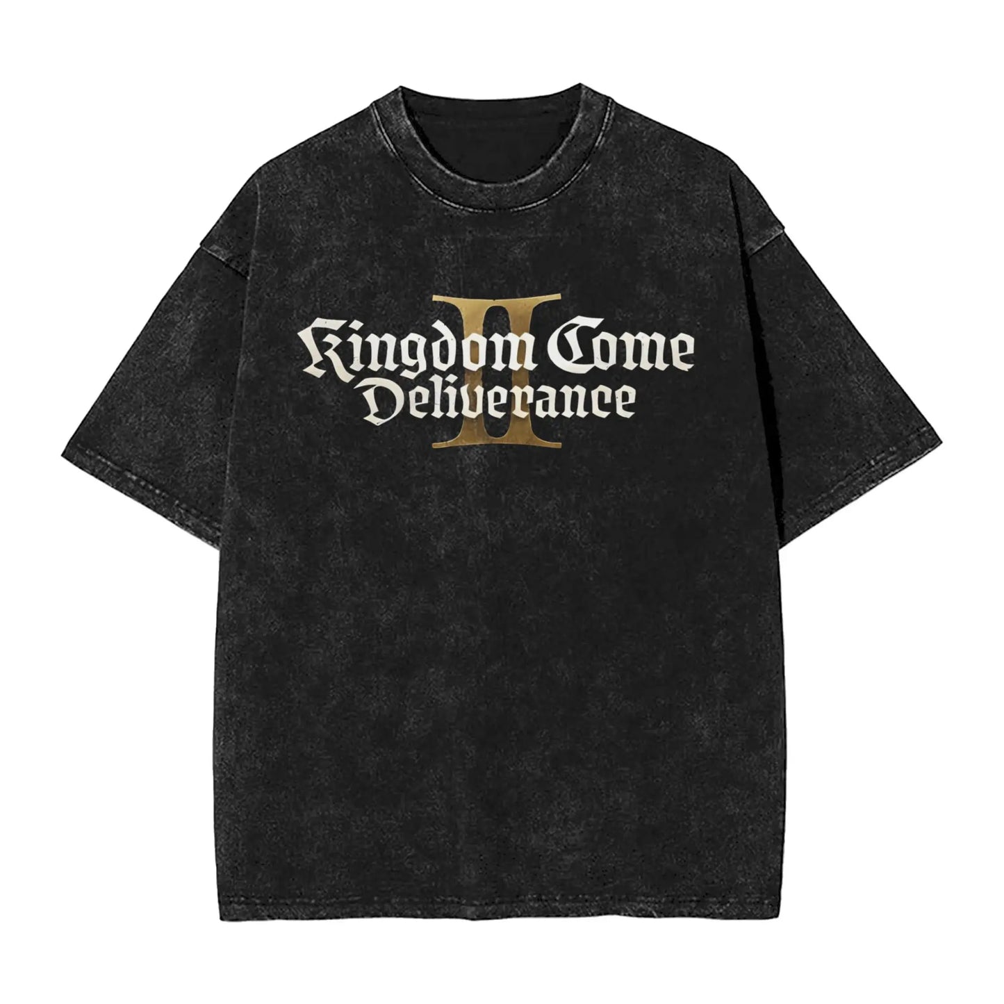 Men's T Shirt Kingdoms Washed T-Shirts Harajuku Come Deliverances Summer Tee Shirt Streetwear Loose Cotton Tops Birthday Gift Peaceful Pleasures Health and Wellness 3 S