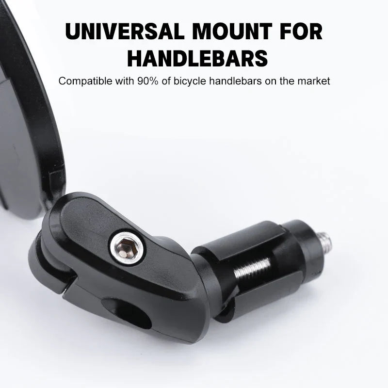 Universal Bike Handlebar Rearview Mirror – 360° Wide Angle
