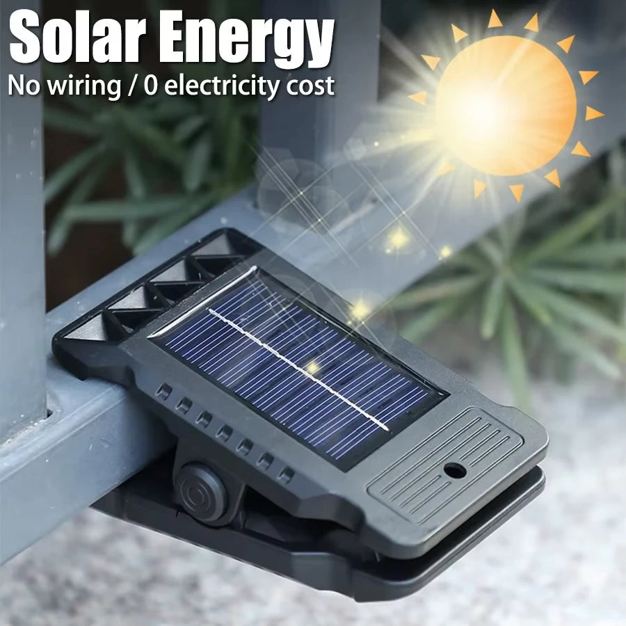 LED Solar Clip Light IP65 Waterproof Motion Sensor Outdoor Lamp Solar Outdoor Light Peaceful Pleasures Health and Wellness