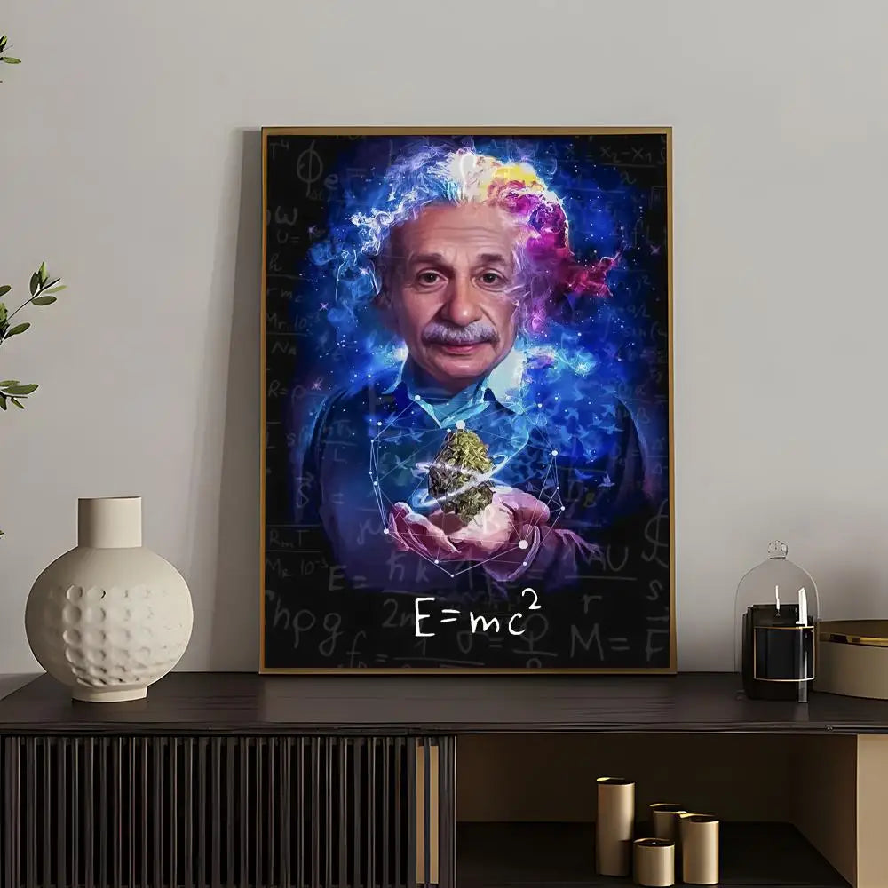 Hot Aalbert Einsteines Poster Versatile HD Waterproof Wall Art Self-Adhesive Decor for Any Space Ideal Gift Peaceful Pleasures Health and Wellness z8 15X20cmNoframe