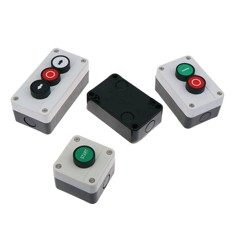 New 1pc Emergency Stop Industrial Control Button Box With Arrow Symbol CNC Start Stop Self Sealing Waterproof Button Switch Peaceful Pleasures Health and Wellness