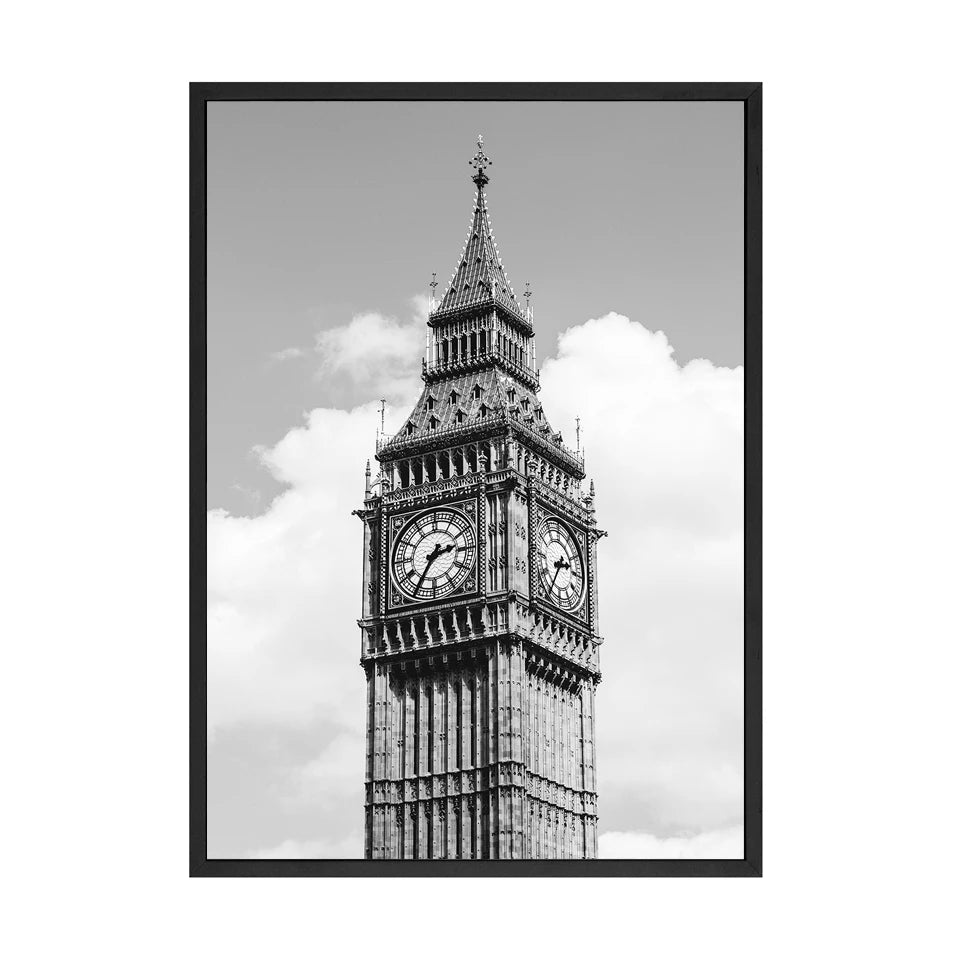 Llama in a Taxi NYC Times Square Canvas Wall Art | B&W Print