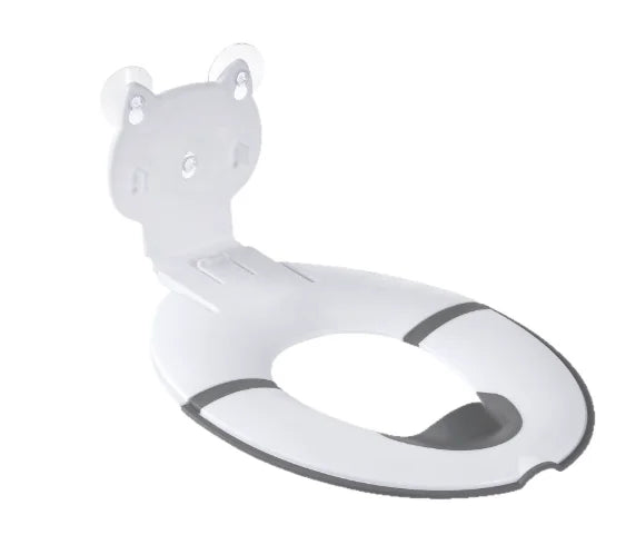 Foldable toilet seat for children universal splash proof toilet seat for boys girls portable storage outdoor seat cushion ring Peaceful Pleasures Health and Wellness White