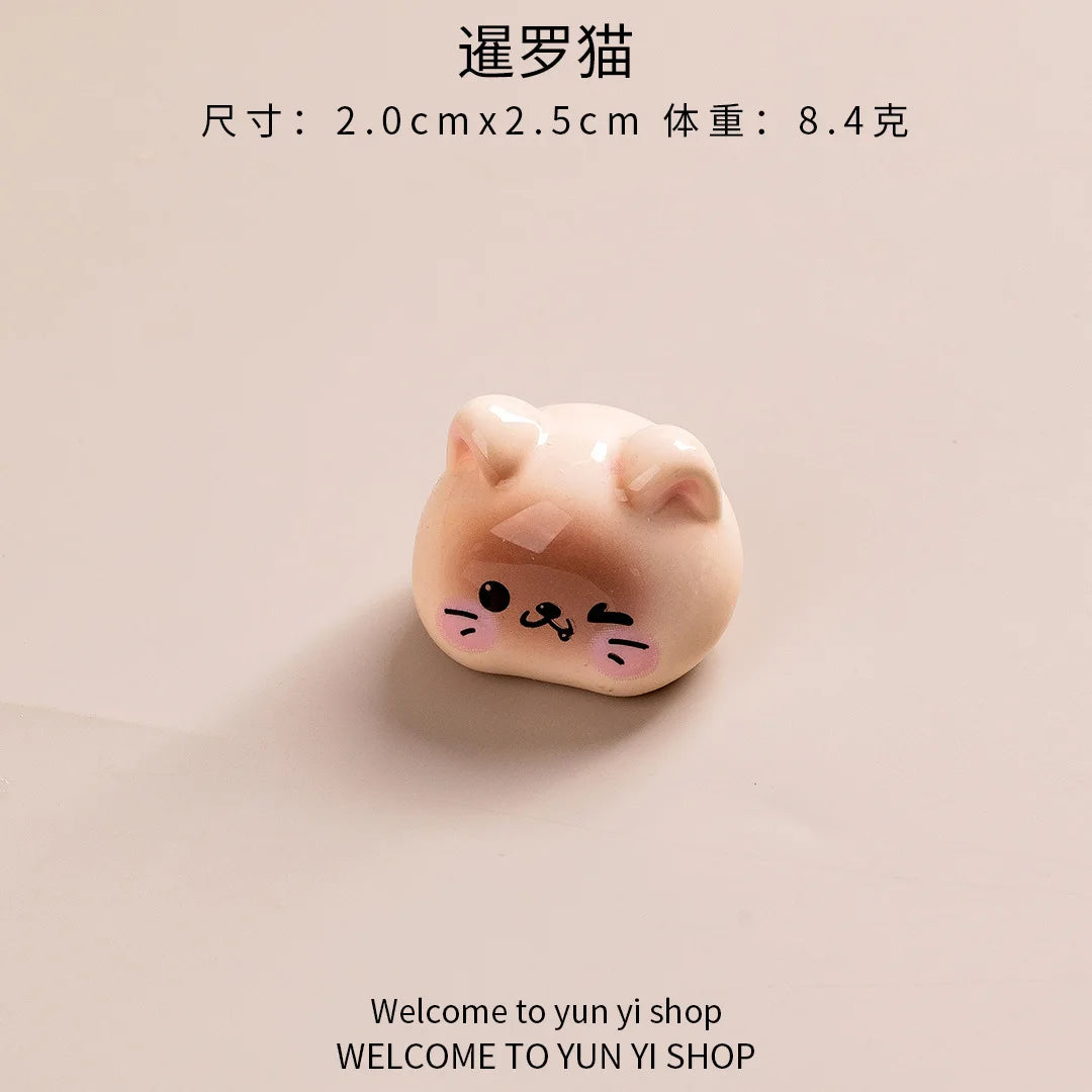 Resin Kawaii Cat Statue Home Decor Crafts Room Wedding Gifts Decoration Doll for Girls Mothers Day Gift Fairy Garden Home Decor Peaceful Pleasures Health and Wellness Siamese cat