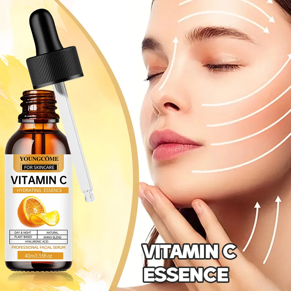 Vitamin C Facial Essence Dark Spot Remover Repair Anti-aging Essence Facial Skin Care Repair Collagen Nourish Skin Care Peaceful Pleasures Health and Wellness