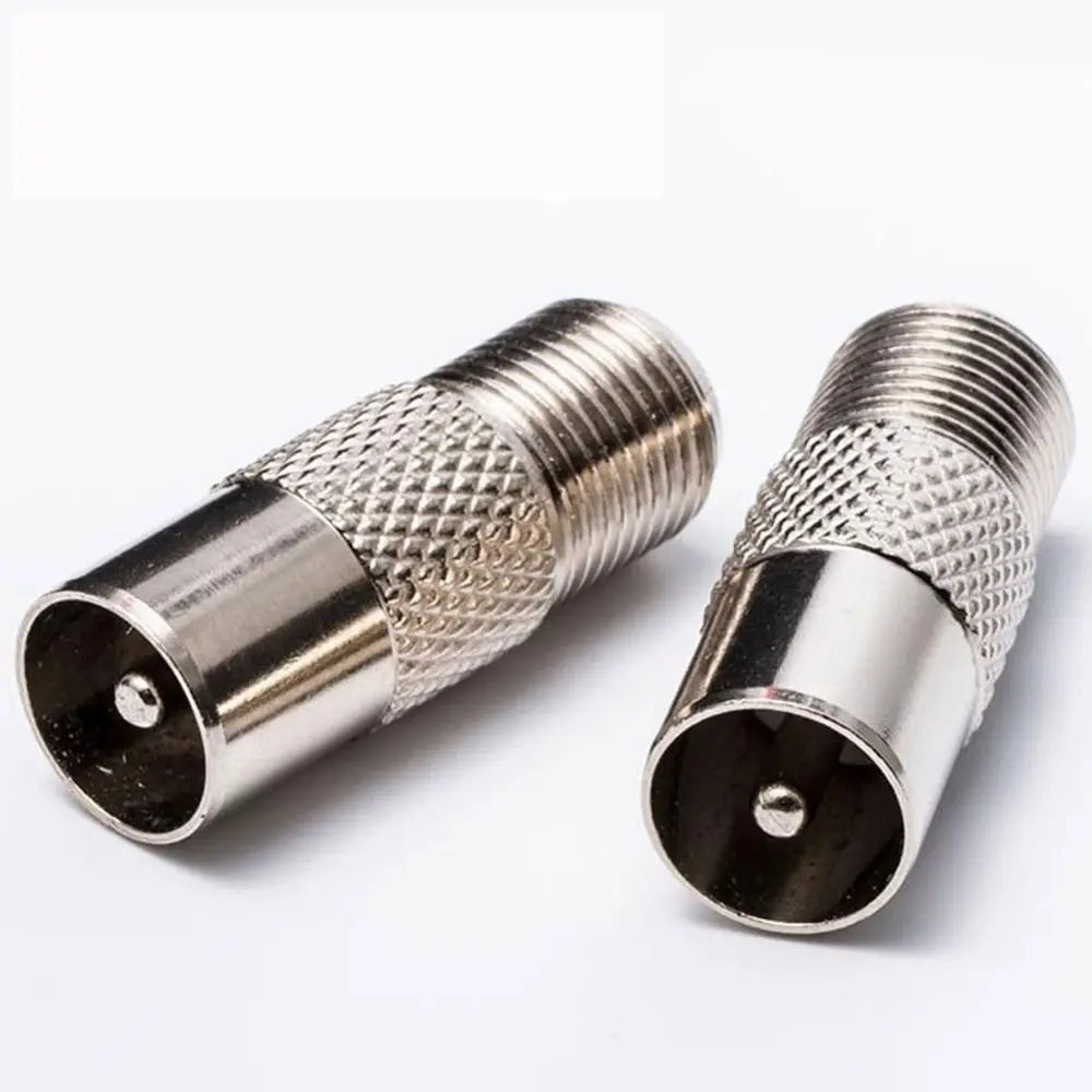 F Female to RF Male Coax Adapter 9.5mm – 2-Pack