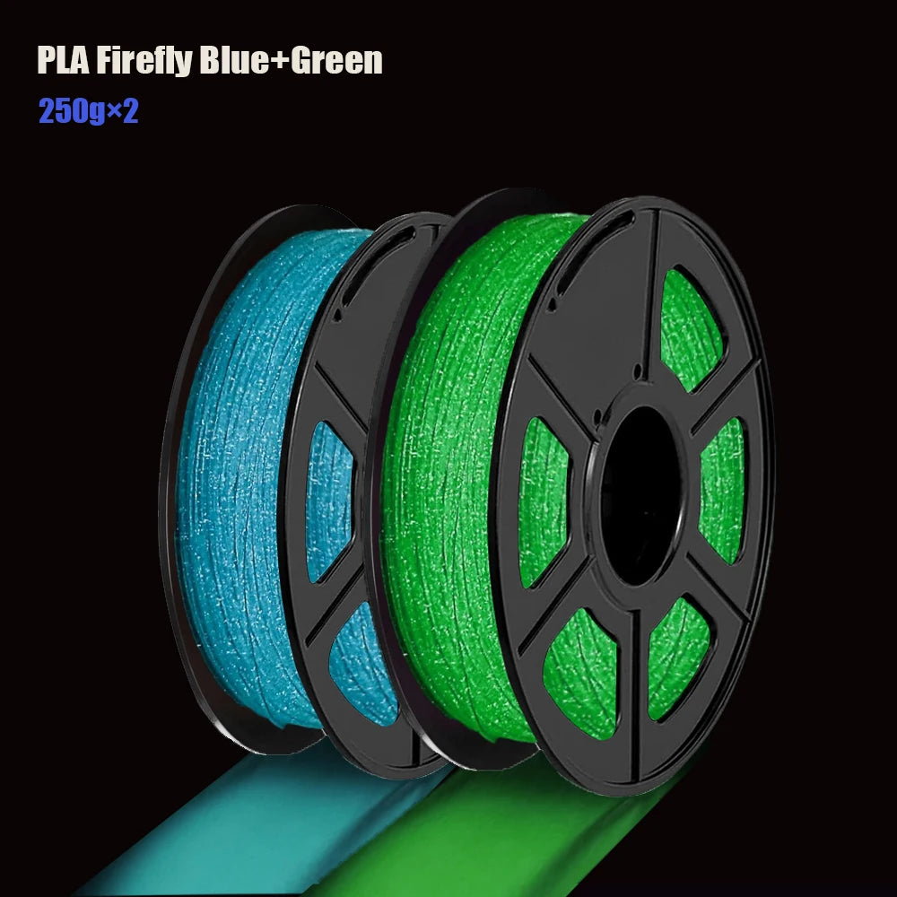 Glow in the Dark PLA Filament Blue/Green | FDM 3D Printer 250g–1kg