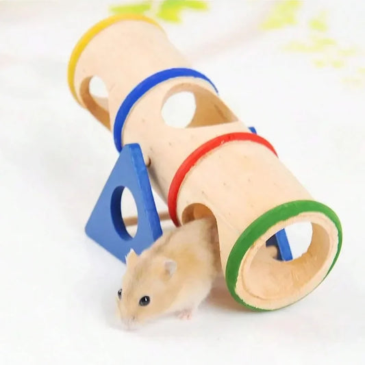 Wooden Rainbow Seesaw Toy for Hamsters & Small Pets Small Pet Toy Peaceful Pleasures Health and Wellness