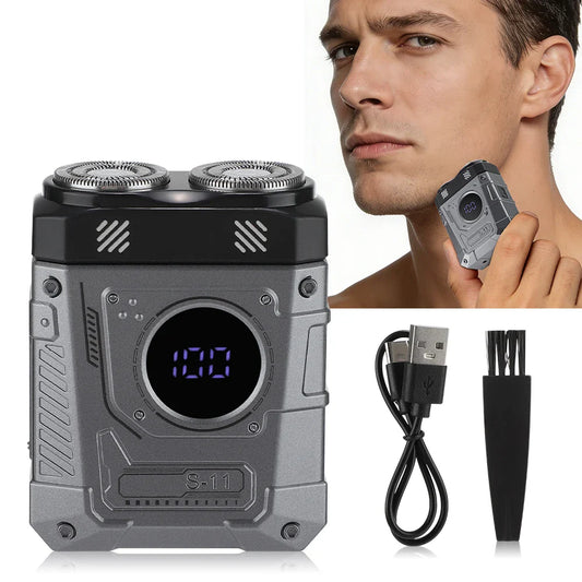 AFDEAL Mini Electric Shaver for Men | USB Rechargeable Travel Razor Electric Shaver Oasis Select