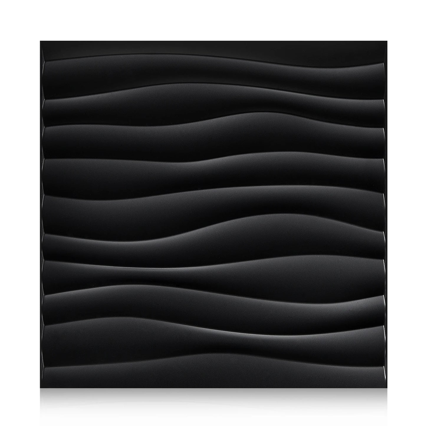 (pack of 12)Decorative 3D wall panel with diamond design, 30.48 cm x 30.48 cm Peaceful Pleasures Health and Wellness Black Desert Stripe 30cmx30cm