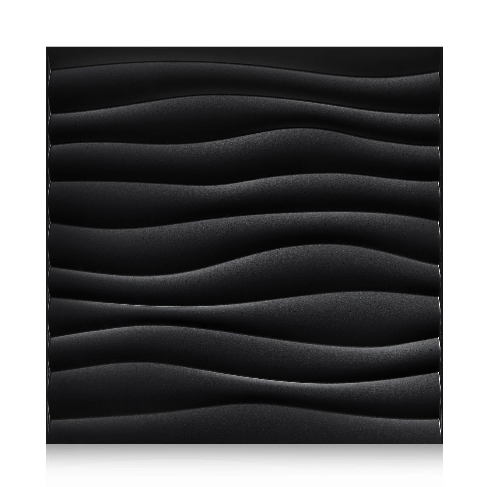(pack of 12)Decorative 3D wall panel with diamond design, 30.48 cm x 30.48 cm Peaceful Pleasures Health and Wellness Black Desert Stripe 30cmx30cm