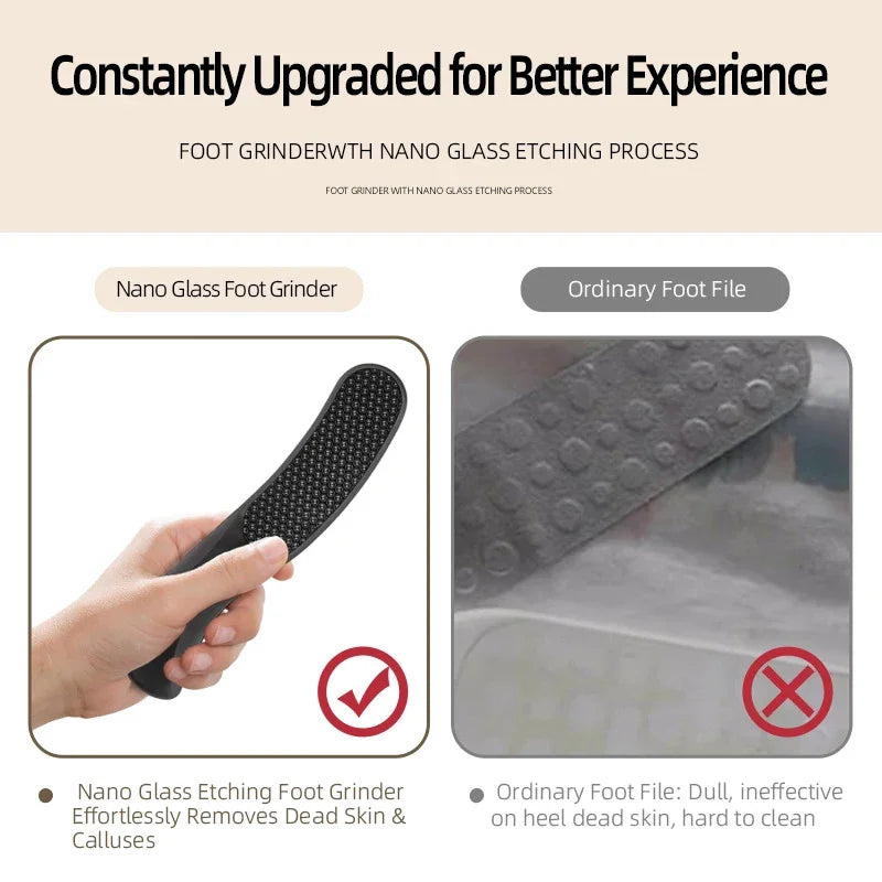 Nano Glass Foot File | Crescent Callus Remover & Heel Exfoliator