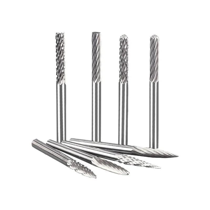 Tungsten Carbide Rotary Burr Set – 3mm Shank Grinding & Engraving