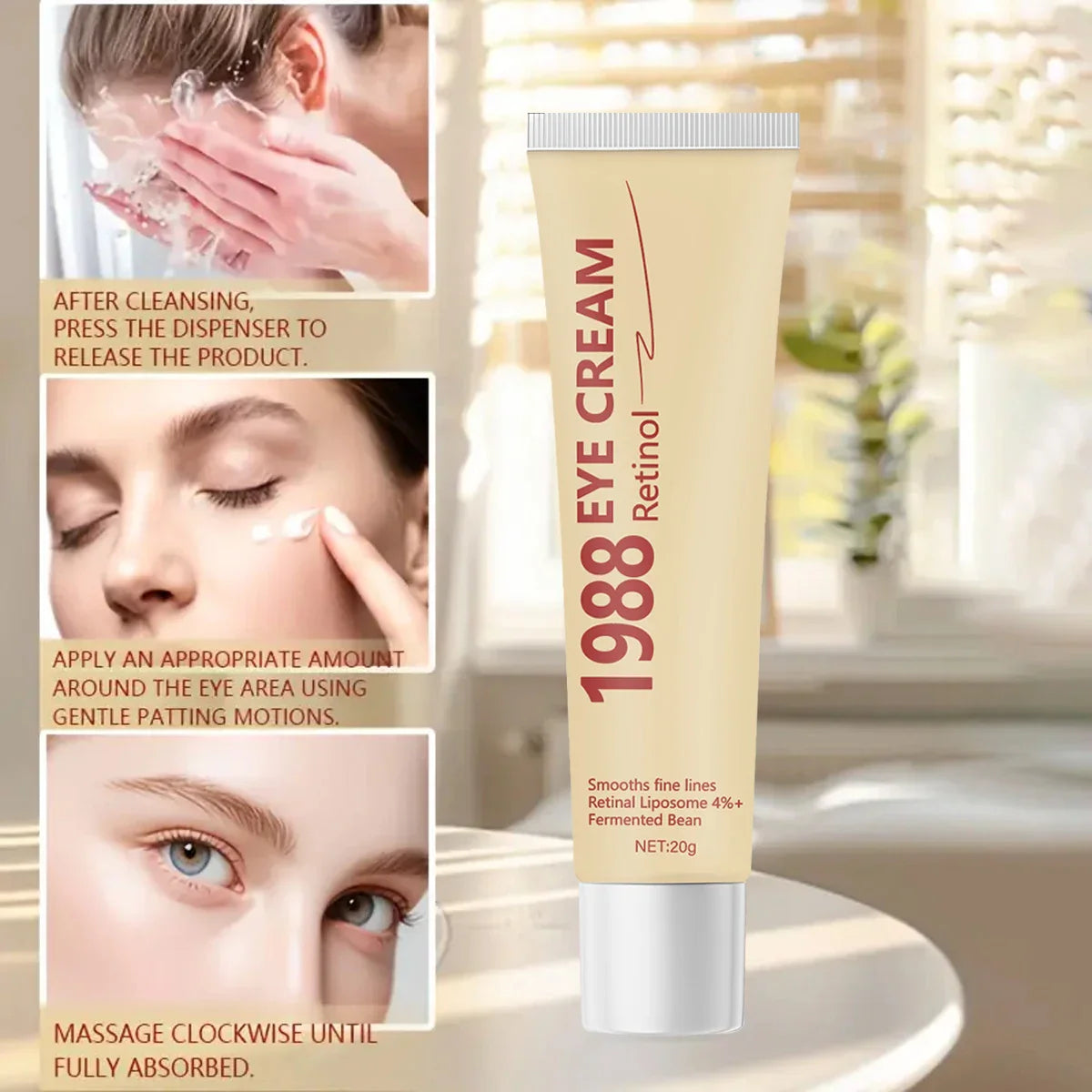 Retinol Eye Cream – 4% Retinal Liposome & Fermented Bean, 20g