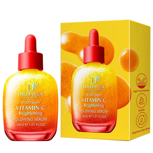 30ml Vitamin C Brightening Glowing Serum Four Seasons Skincare Moisturizing Facial Care Suitable for Men and Women Portable Peaceful Pleasures Health and Wellness