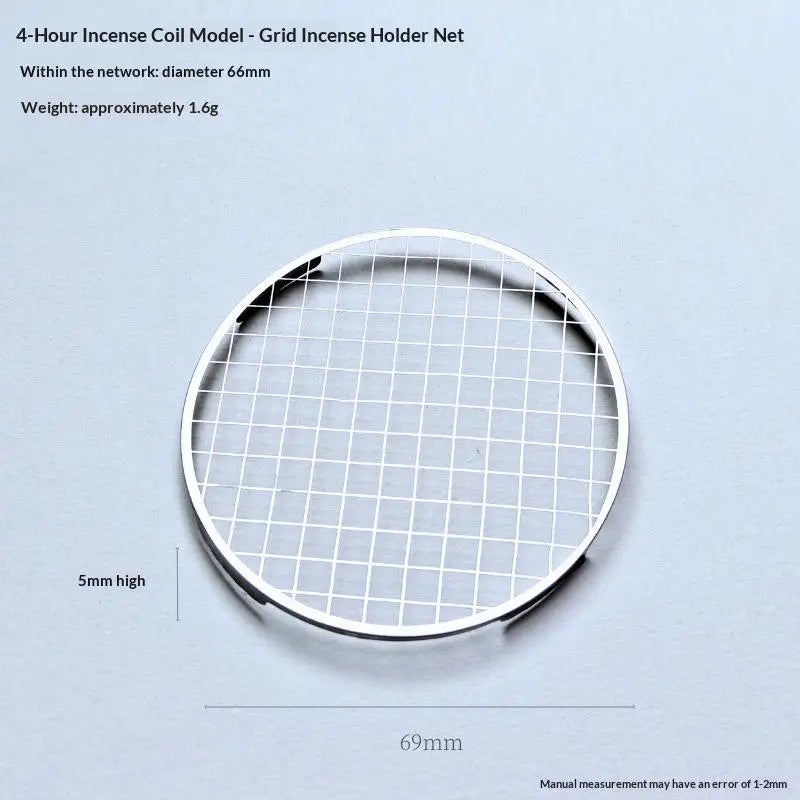 Stainless Steel Incense Coil Holder Grid | Rustproof Mesh Base