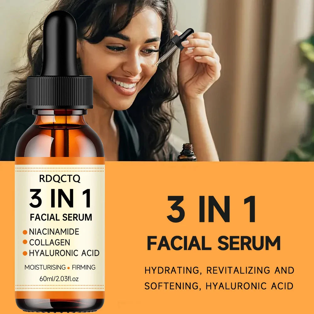 Niacinamide Collagen Hyaluronic Acid Serum – 3-in-1 Face Essence