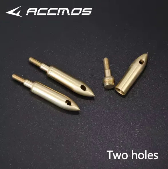 6 12 Arrowheads Whistle Point Tips Hunting Archery Copper-iron