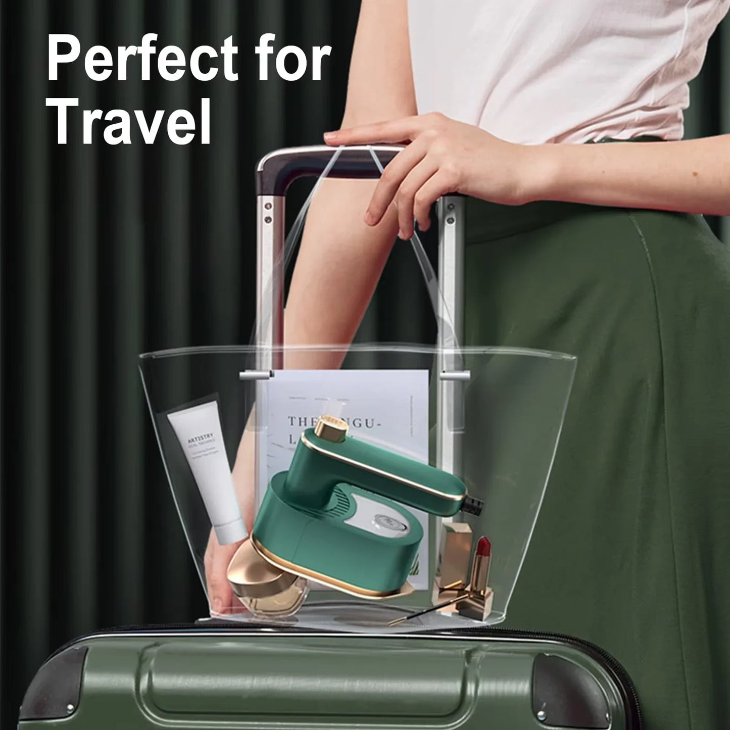 Portable Mini Garment Steamer – Foldable Wet/Dry Travel Iron