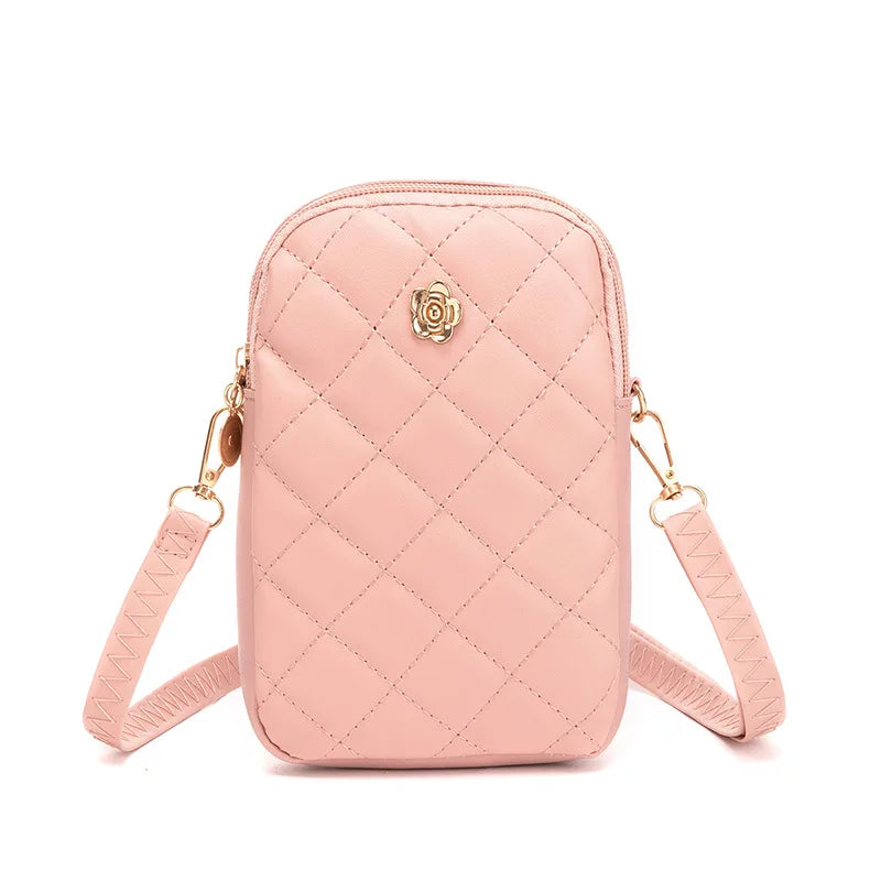 Women's Mini PU Leather Crossbody Bag – Casual Shoulder Purse