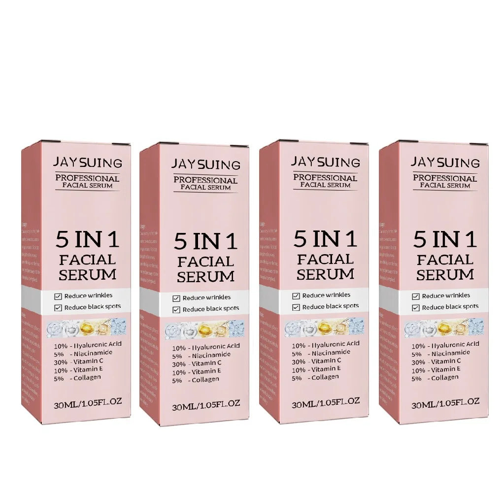JAYSUING 5-in-1 Hyaluronic Acid & Vitamin C Facial Serum 30ml