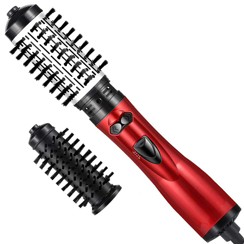 2 in 1 Rotating Electric Hair Straightener Brush Hair Curler Hair Dryer Brush Hot Air Comb Negative Ion Hair Styler Comb Peaceful Pleasures Health and Wellness Style 1 208 AU Plug