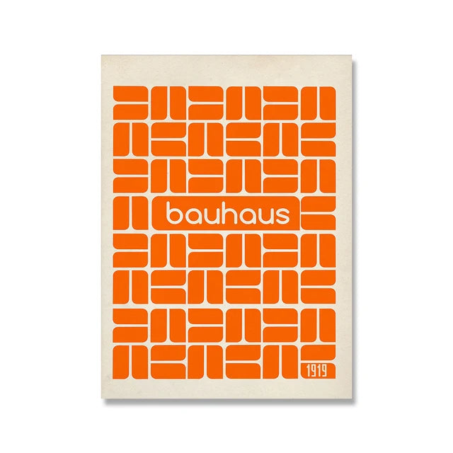Modern Minimalist Bauhaus Exhibition Geometric Posters work Canvas Prints Abstract Painting Living Room Murals Home Decor Peaceful Pleasures Health and Wellness