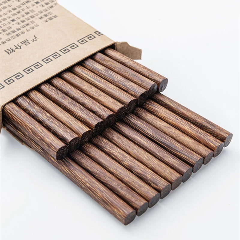 5Pairs chicken wing wooden chopsticks Korean Restaurant non-wax wooden solid wood Portable Healthy Food Stick For Sushi Chopstic Peaceful Pleasures Health and Wellness