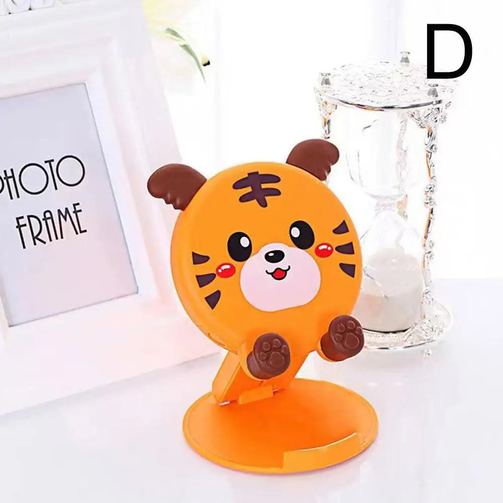 Cute 3D Animal Silicone Phone Stand | Foldable Desk Holder Phone Stand Peaceful Pleasures Health and Wellness D