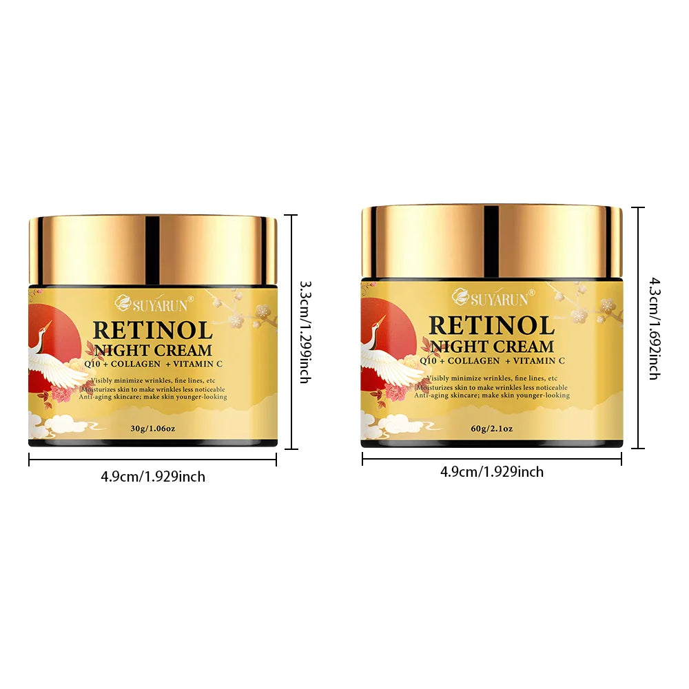 SUYARUN Retinol Night Cream – Niacinamide & Vitamin C Face Cream