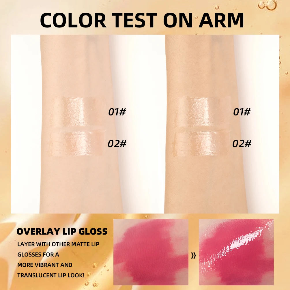 QIBEST Lip Plumper Oil Serum Instant Long Lasting Volumising Lip Oil Repair Lip Fine Lines Sexy Lip Balm Makeup Lip Gloss Peaceful Pleasures Health and Wellness