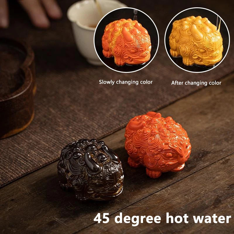 Color-changing Mini Wealure-attracting PI Xiu Tea Pet Can Be Raised with High-quality Kung Fu Tea Accessories Tabletop Ornaments Peaceful Pleasures Health and Wellness