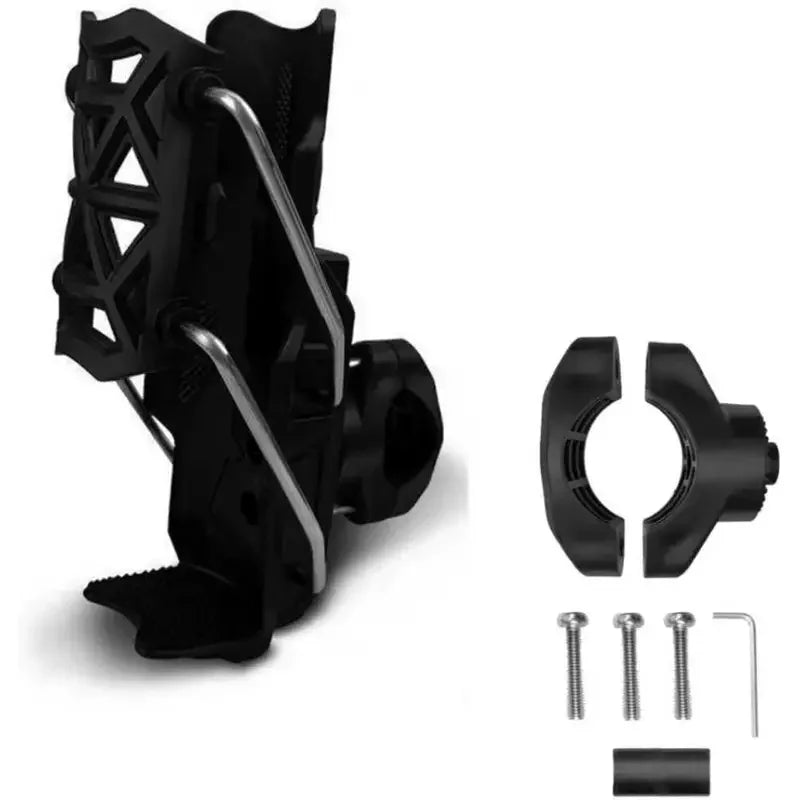 360° Handlebar Water Bottle Cage Mount | Bike & Motorcycle