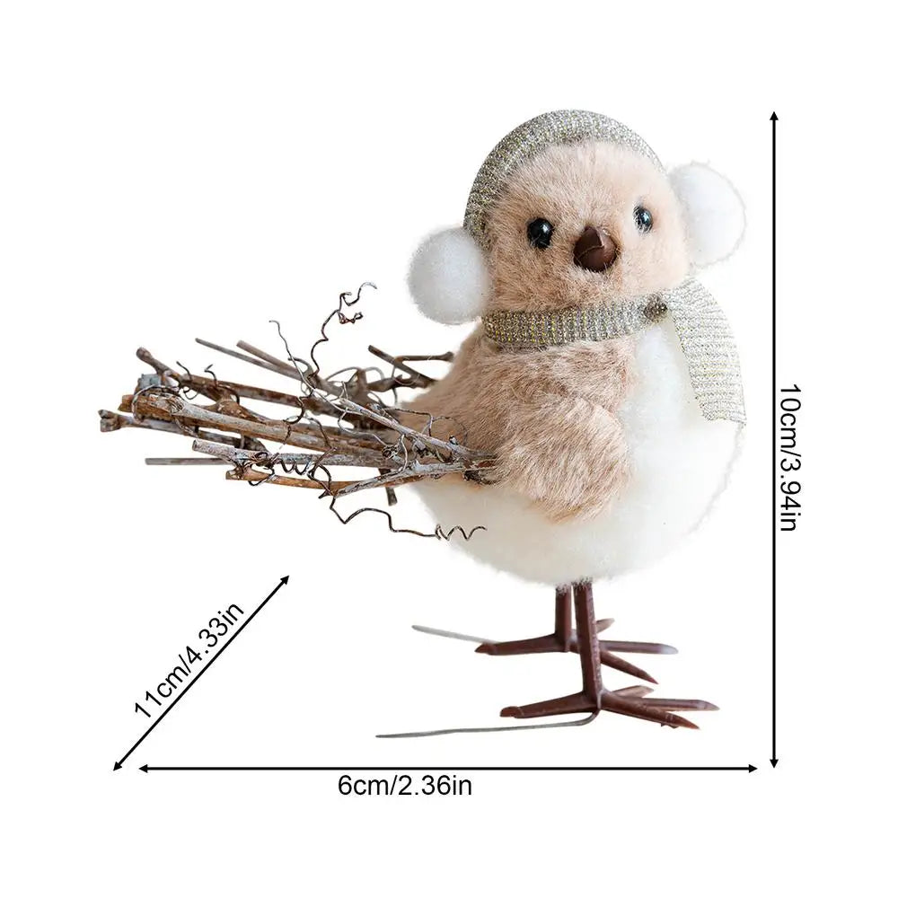 Christmas Tree Ornament Foam 3D Bird Design Holiday Decorations Christmas Foam Bird Pendant For Tree For Bedroom Balconies Peaceful Pleasures Health and Wellness Blue China Mainland