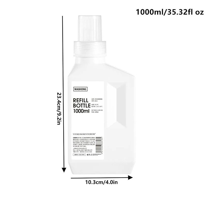Refillable Laundry Detergent Dispenser Bottle 400–1000ml