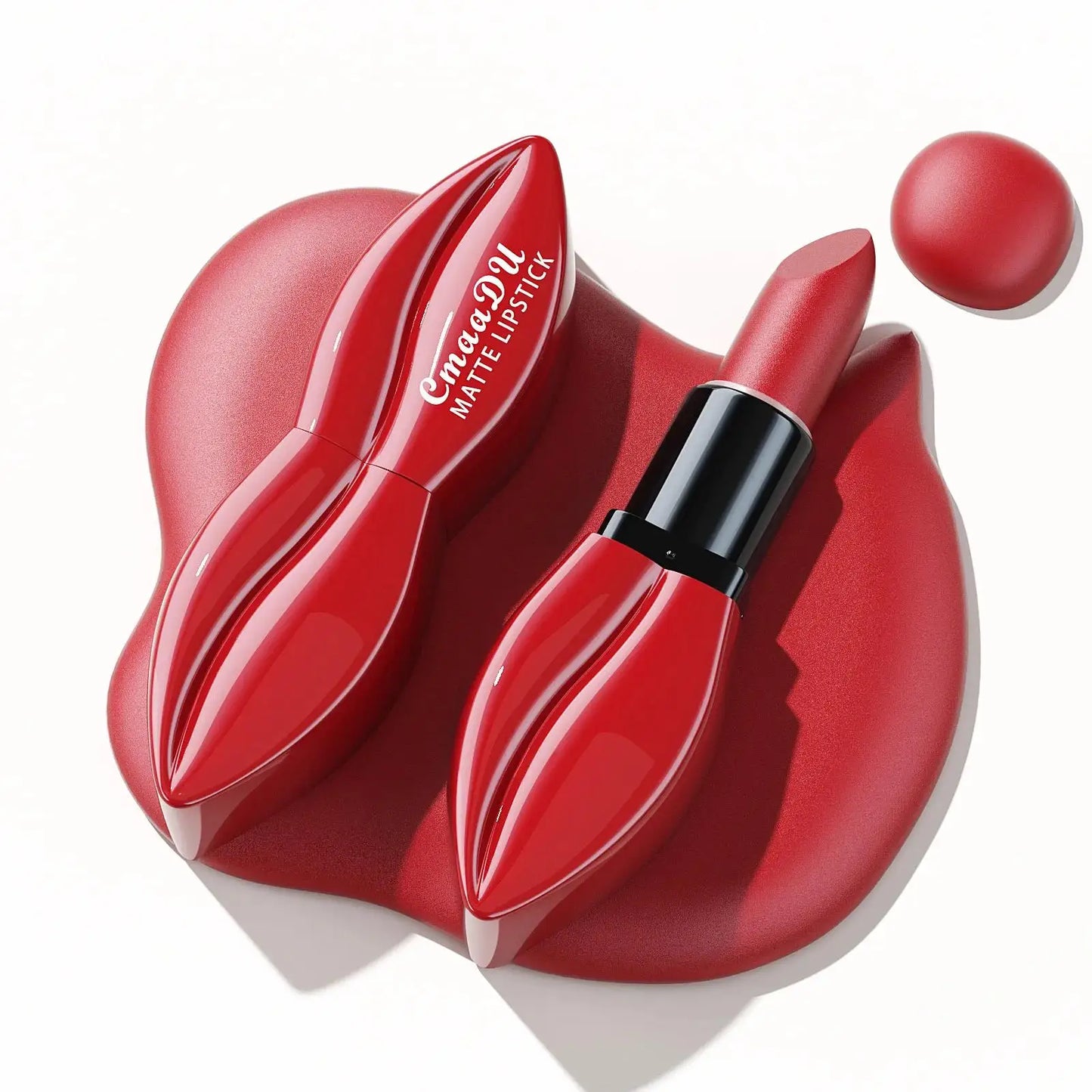 CmaaDu Matte Velvet Lipstick – Waterproof, Long-Lasting Nude & Red