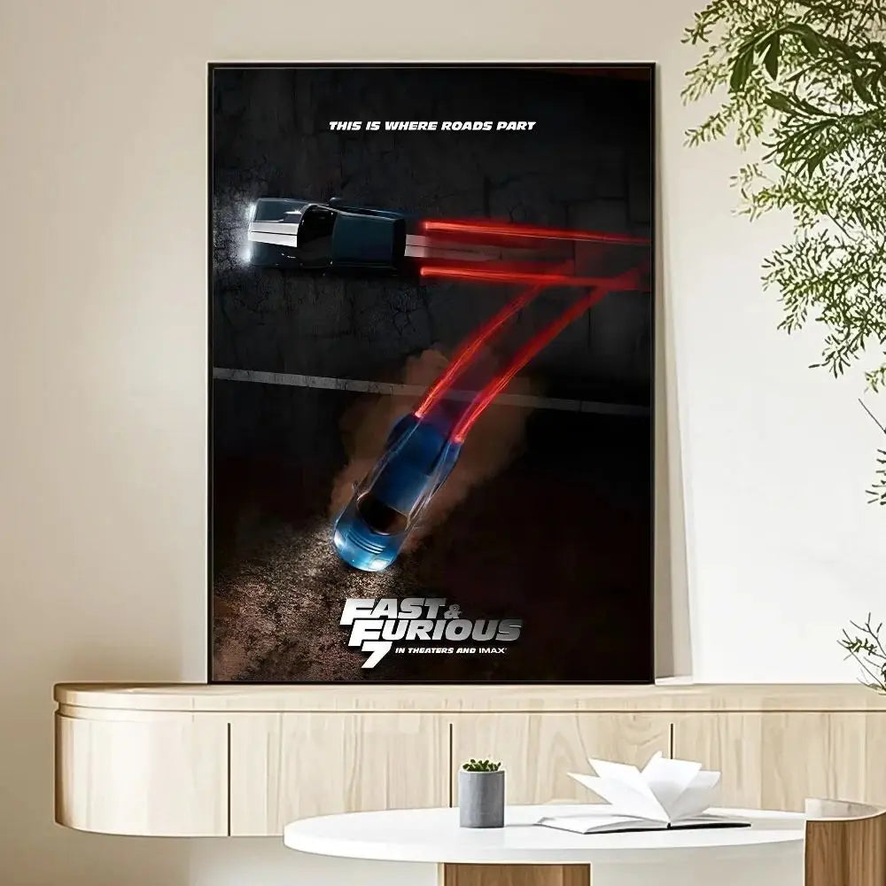 Fast & Furious 2 Vintage Canvas Movie Poster | Fan Wall Art