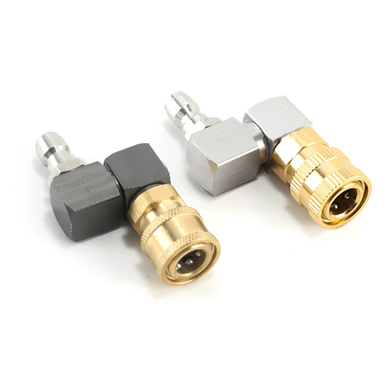 New 1Pcs Hose Fitting Coupler Adaptor With DN8 G1/4 Thread Universal 360º Rotatable Pneumatic Connector Air Tool DIY Accessories Peaceful Pleasures Health and Wellness