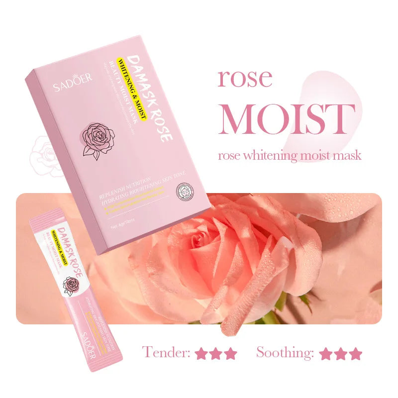 SADOER Rose Kiwi Mud Face Mask 10pcs – Moisturize & Brighten