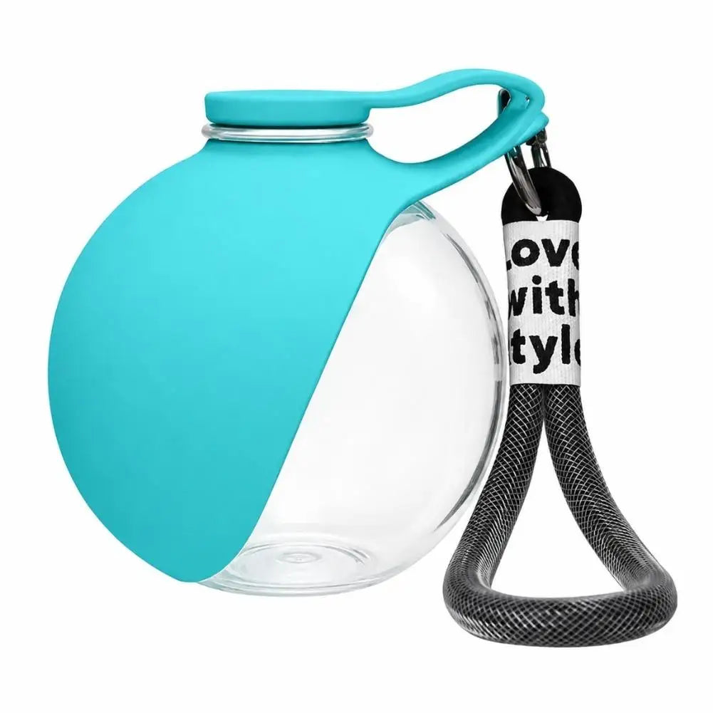 2-in-1 Portable Dog Water Bottle with Collapsible Silicone Bowl