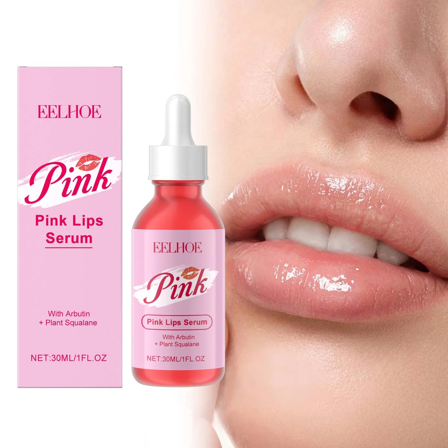Pink Lip Brightening Serum – Lighten, Plump & Hydrate Lips