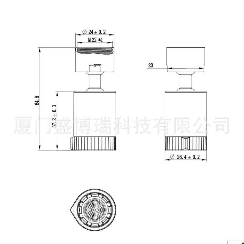 360° Rotating Kitchen Faucet Aerator – 2-Mode Spray Bubbler