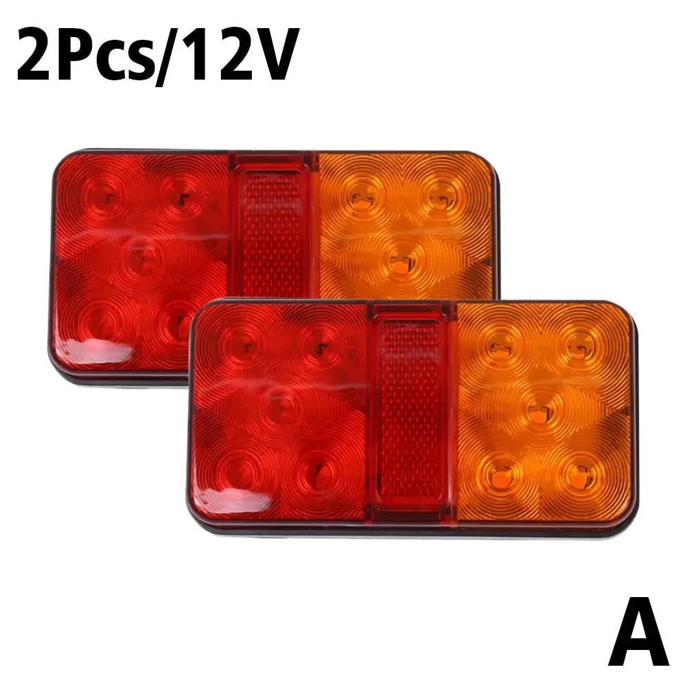 12V/12-80V LED Truck Tail Lamp Taillight Turn Signal Indicator Stop Lamp Rear Brake Light For Car front / rear / left / right Peaceful Pleasures Health and Wellness A