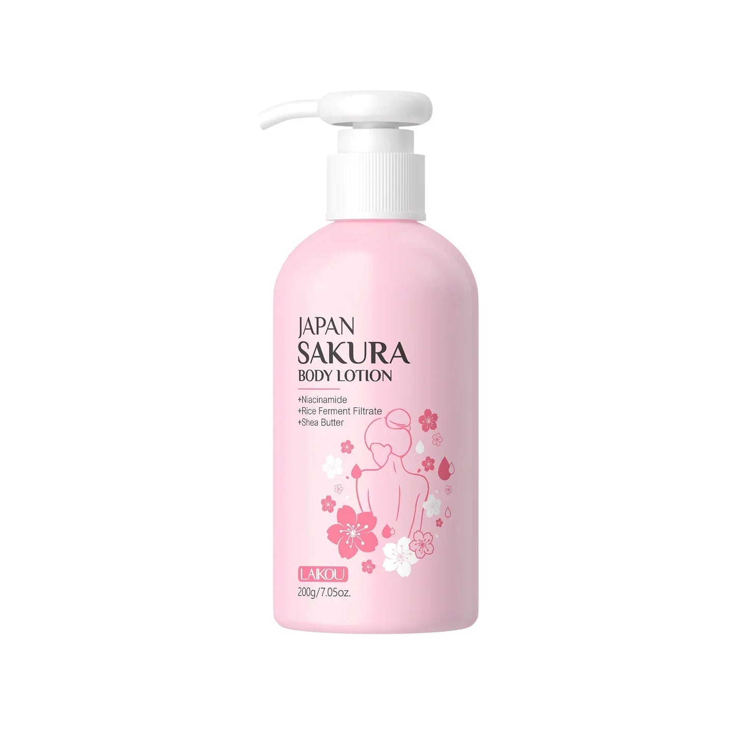 LAIKOU Cherry Blossom Body Lotion – 24H Sakura Moisturizer