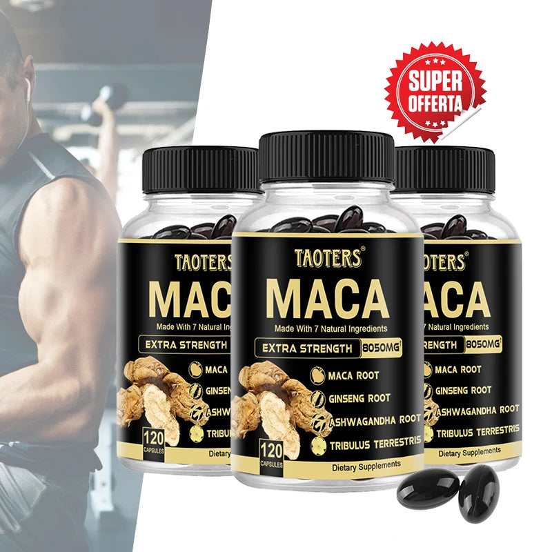 Black Maca Root Capsules – Energy, Stamina & Muscle Support