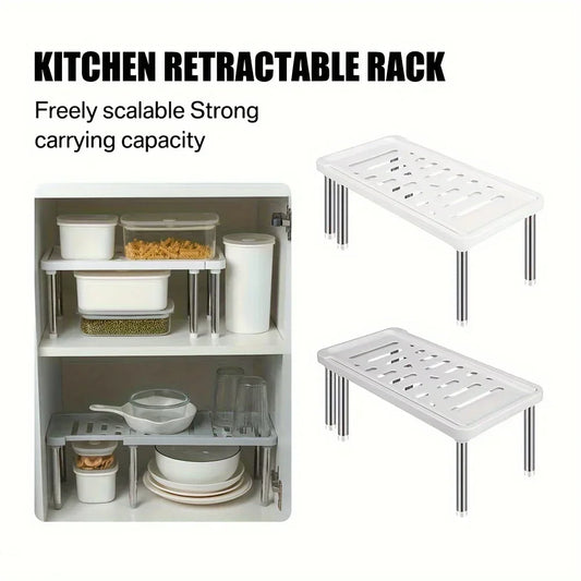 Expandable Kitchen Shelf Organizer | Adjustable Rack 35–61cm Expandable Shelf Organizer Oasis Select